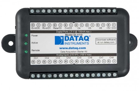 Многоканальный регистратор напряжения DataQ DI-2108 с фильтром от наложения спектров
