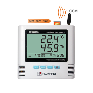 Регистратор температуры и влажности Huato S500 серия GSM