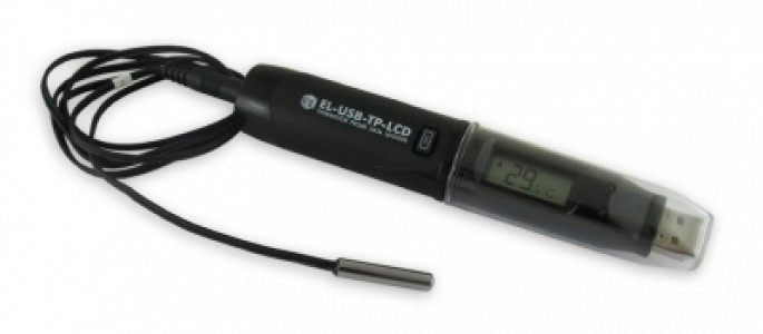 Регистратор данных температуры с выносным датчиком. Термистор EL-USB-TP-LCD